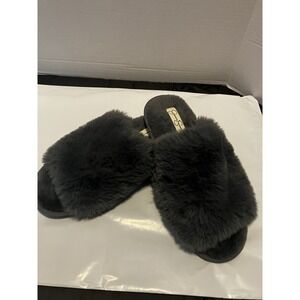 Jessica Simpson Cozy Women's Plush Memory Foam SlideSlippers Size 8/9 Brand New